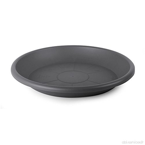 Smart Planet® flórina Soucoupe ronde 29 cm de qualité pour pot avec 30 cm de diamètre – Anthracite - B077ZS9812