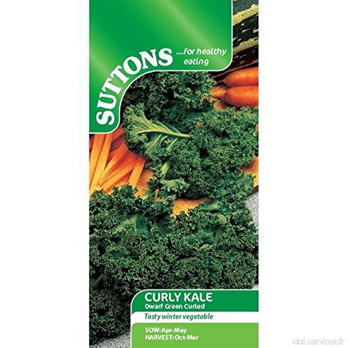Suttons Seeds 166112 Graines de chou Kale frisé nain - B000NBBB5E