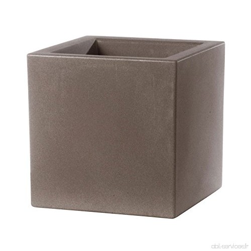 Teraplast Bac a Fleurs Schio Cubo 40 cm Made in Italy recyclable - B06Y1QM361