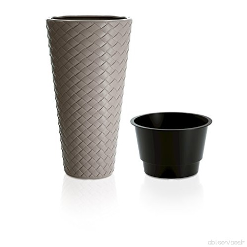 Terra 5900342100 Matuba Vase avec pot et style tressé en plastique 30 x 55 cm - B00SE9Y22Q