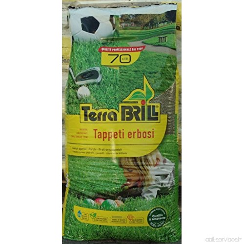 TerraBrill - Paillis pour pelouse 70 l - B06XYHMZ26