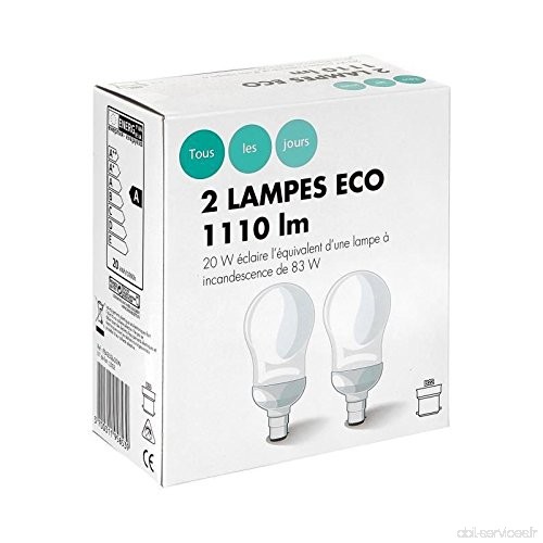 Tlj Eco80 2 Lampes Std 19W B22 - B072LNJP63