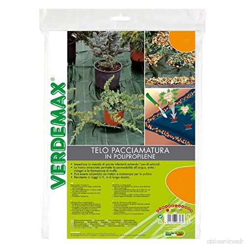 Verdemax offre Serviette paillage Vert en polypropylène 1.65 x 20 mt linéaires - B0714NH12Z