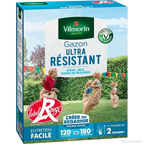Vilmorin 4462415 Gazon Ultra Résistant  Vert  3 kg - B078W6W8ZD
