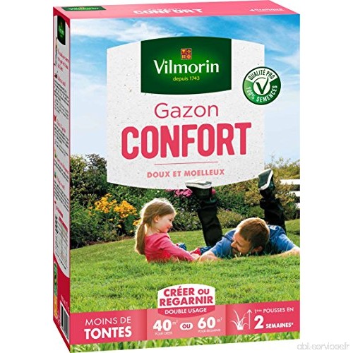 Vilmorin 4462614 Gazon Confort  Vert  1 kg - B078W7885W
